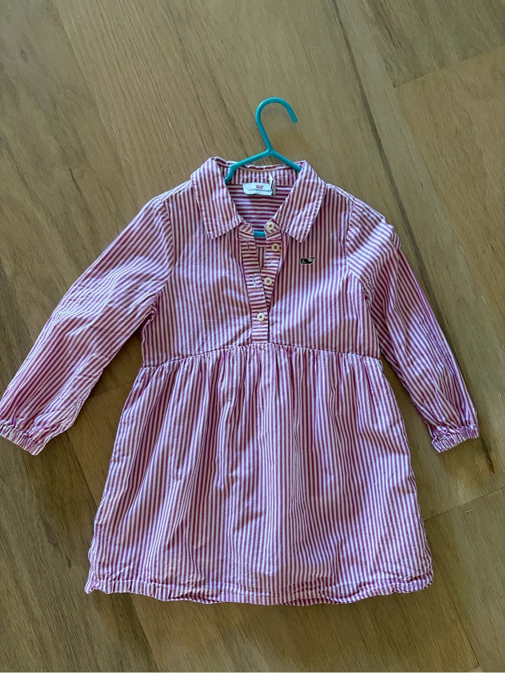 Girls' Pink Striped Polo Dress by Vineyard Vines